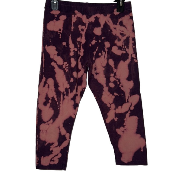 attention Pants - Bleach Dye Capri Leggings